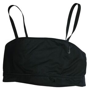 Nike Women's Dri-FIT Black Strappy Sports Bra Yoga Training Running Gym Size XS